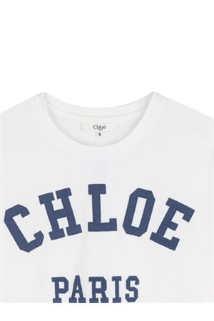 white cotton t-shirt CHLOÉ KIDS | C20862117